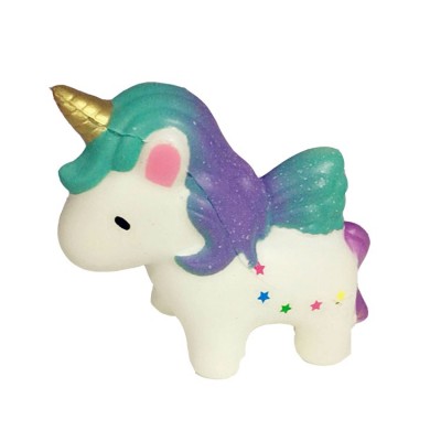 Soft starry Unicorn Slow Rising Squishy  printed stress ball