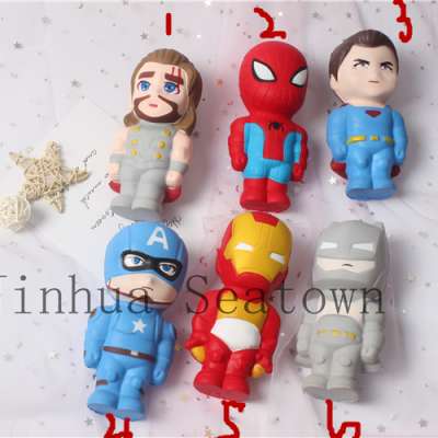 ECO-friendly Cartoon character stress ball soft slow rising squishy toy rebound stretchy gift Estres bola de la tension Juguete